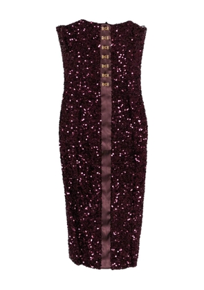 Elisabetta Franchi sequin-embellished midi dress - Purple