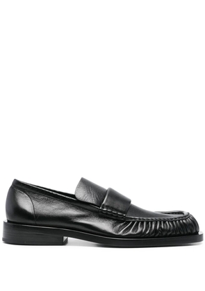 Jil Sander leather loafers - Black