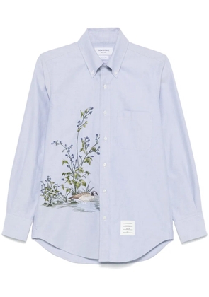 Thom Browne embroidered-motif shirt - Blue