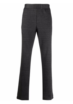 Ferragamo elasticated-waistband straight-leg trousers - Grey