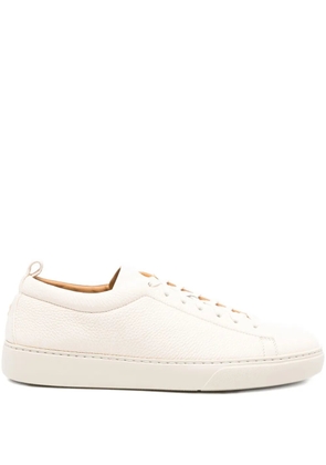 Henderson Baracco leather lace-up sneakers - Neutrals