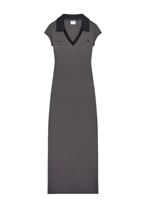 Courrèges logo maxi dress - Grey
