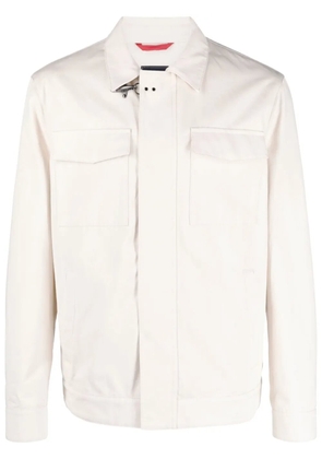 Fay Gancini-buckle cotton truck jacket - Neutrals