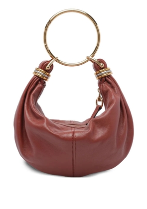 Chloé small bracelet calfskin tote bag - Brown