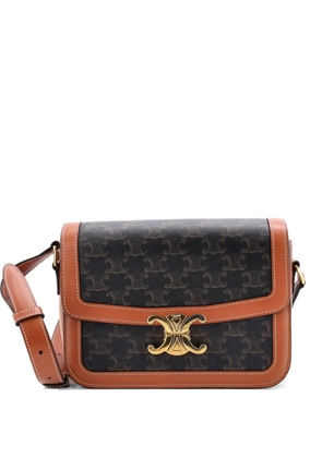 Celine Pre-Owned Triomphe Triomphe Coated Canvas Medium shoulder bag - Brown