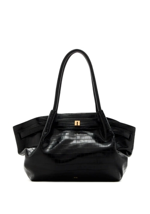 JW Pei medium Hana crocodile-embossed tote bag - Black