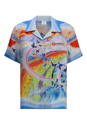 Casablanca graphic-print shirt - Blue