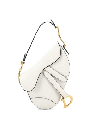 Christian Dior Pre-Owned Saddle Handbag Leather Mini shoulder bag - White