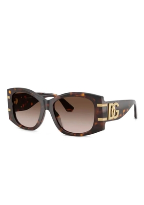 Dolce & Gabbana Eyewear DG-logo sunglasses - Brown