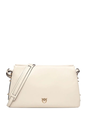 PINKO logo-plaque shoulder bag - Neutrals