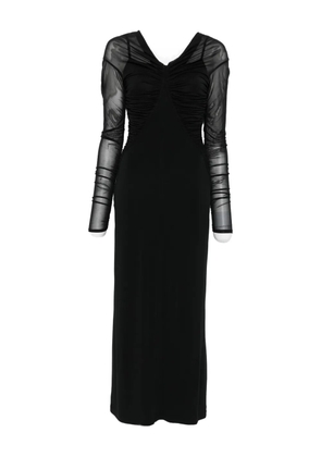 Max Mara off-shoulder draped dress - Black