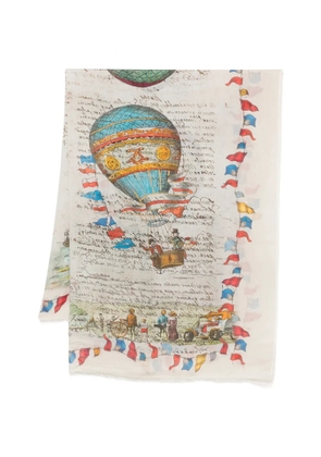 Faliero Sarti Balloon printed scarf - Neutrals