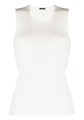 JOSEPH knitted stretch-silk top - White