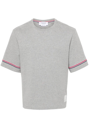 Thom Browne RWB-stripe cotton T-shirt - Grey