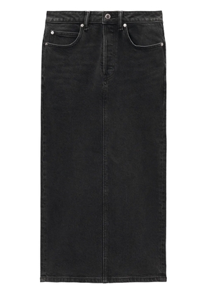 Alexander Wang low-rise denim midi skirt - Grey