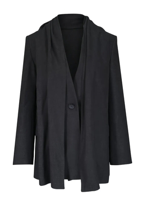 TOTEME scarf-detail single-breasted blazer - Grey