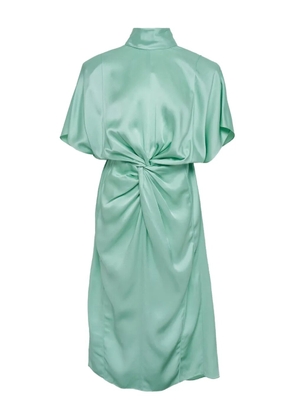Stella McCartney twist short-sleeve midi dress - Green