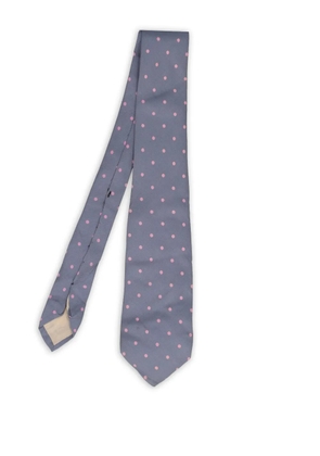 Longchamp polka-dot tie - Blue
