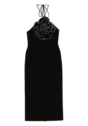 Rebecca Vallance Eliana Halter Midi dress - Black