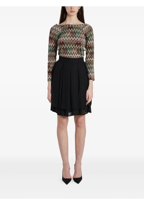 Sportmax Vintage 2000s pre-owned pleated skirt - Black