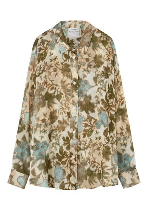 Forte Forte floral-print shirt - BEIGE