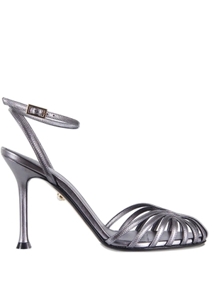 Alevì 95mm Ally heeled pumps - Silver