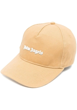 Palm Angels logo-plaque cotton cap - Neutrals