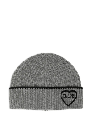 Chloé Encoeur beanie hat - Grey