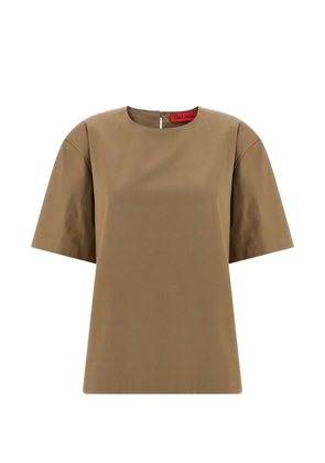 THELATEST Dean teardrop short-sleeve T-shirt - Brown