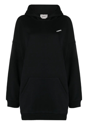 Coperni oversize logo-print hoodie - Black