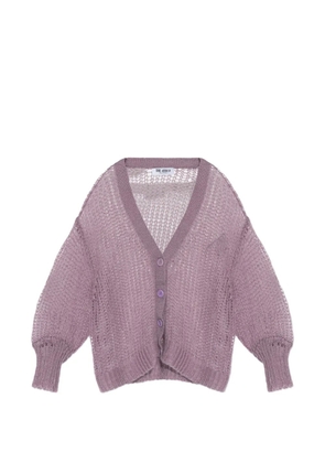 The Attico knitted cardigan - Purple