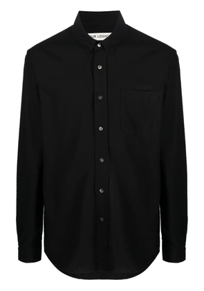 OUR LEGACY long-sleeve silk shirt - Black