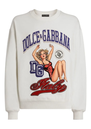 Dolce & Gabbana graphic-print sweatshirt - White