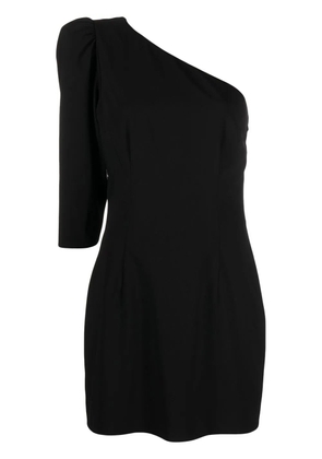 DSQUARED2 logo-plaque one-shoulder dress - Black