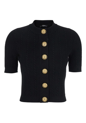 Balmain 4-pocket knitted cardigan - Black