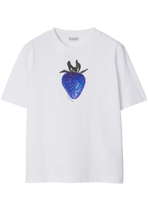 Burberry Strawberry-print cotton T-shirt - White