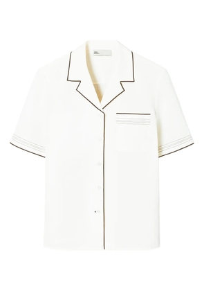 Tory Burch linen camp shirt - White