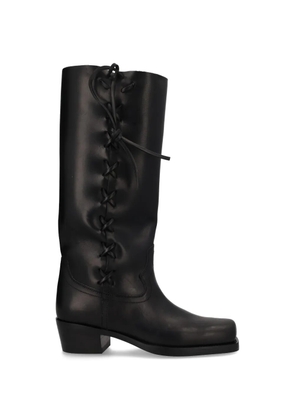Paris Texas Roxanne leather knee-high boots - Black