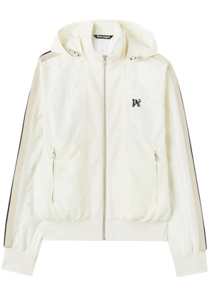 Palm Angels monogram-embroidered track jacket - White