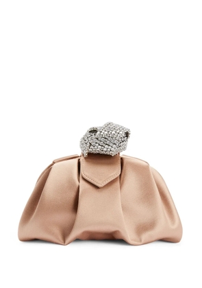 Giuseppe Zanotti Tobiko satin-effect clutch bag - Pink