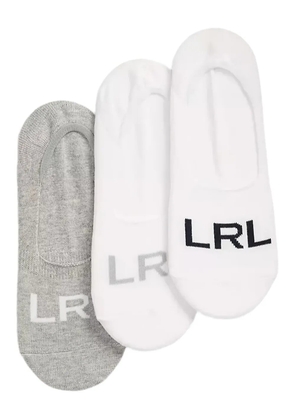 Lauren Ralph Lauren logo-print no-show socks (pack of three) - White