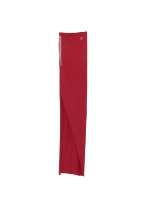 Moncler + Rick Owens stripe detail knit long skirt - Red