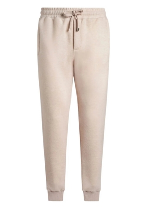 ETRO Pegaso-embroidered wool jogging trousers - Neutrals