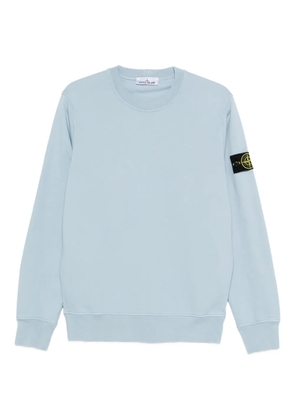 Stone Island logo-patch crew-neck sweatshirt - Blue
