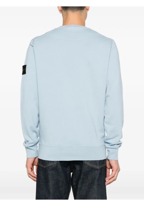 Stone Island organic cotton fleece sweatshirt - Blue