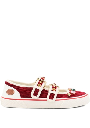 Valentino Garavani Dollyboard leopard-print sneakers - Red