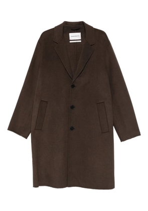 AMARANTO notched-lapel coat - Brown