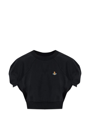 Vivienne Westwood puff-sleeve cropped top - Black
