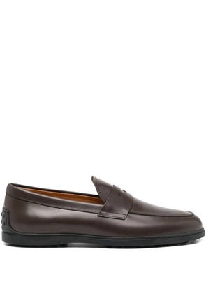Tod's leather loafers - Brown