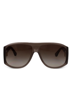 Chloé Eyewear oversize-frame sunglasses - Brown